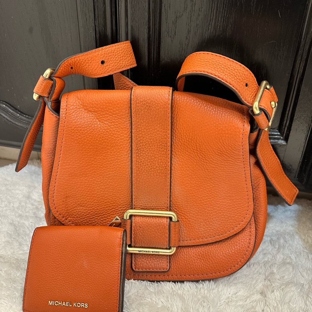 Michael Kors Orange Shoulder Bag